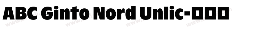 ABC Ginto Nord Unlic字体转换